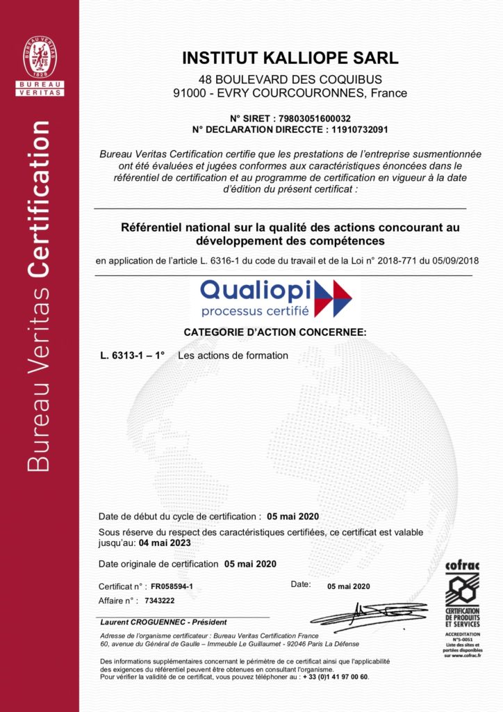 CERTIFICAT QUALIOPI-ISEK-Evry-ESSONNE